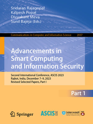 cover image of Advancements in Smart Computing and Information Security
